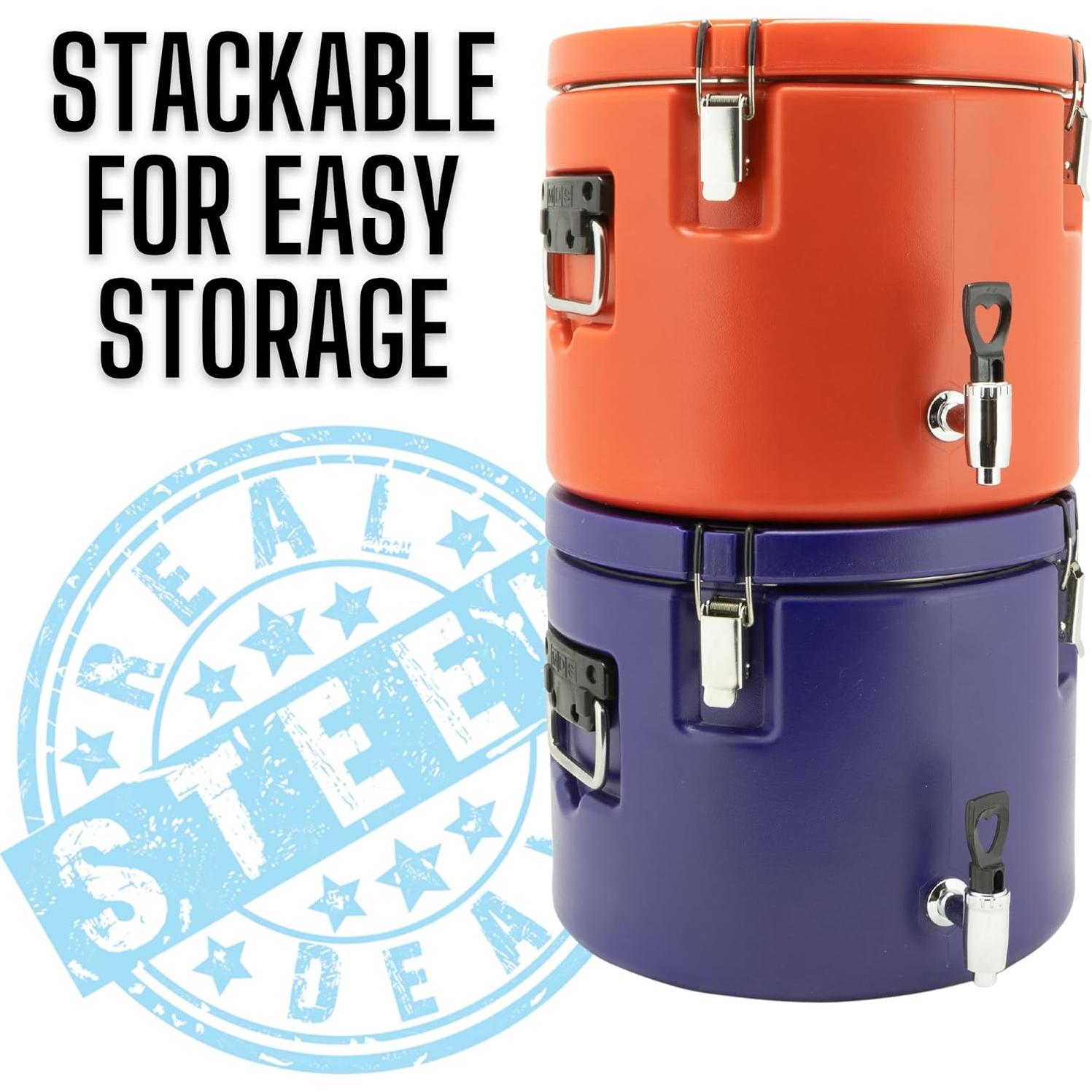 Dispensador de Agua Aislado 5 Galones Real Deal Steel Azul