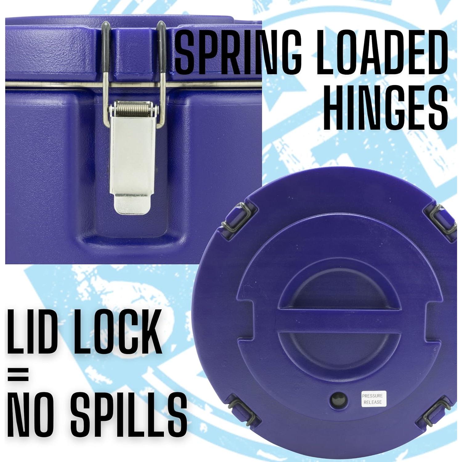 Dispensador de Agua Aislado 5 Galones Real Deal Steel Azul