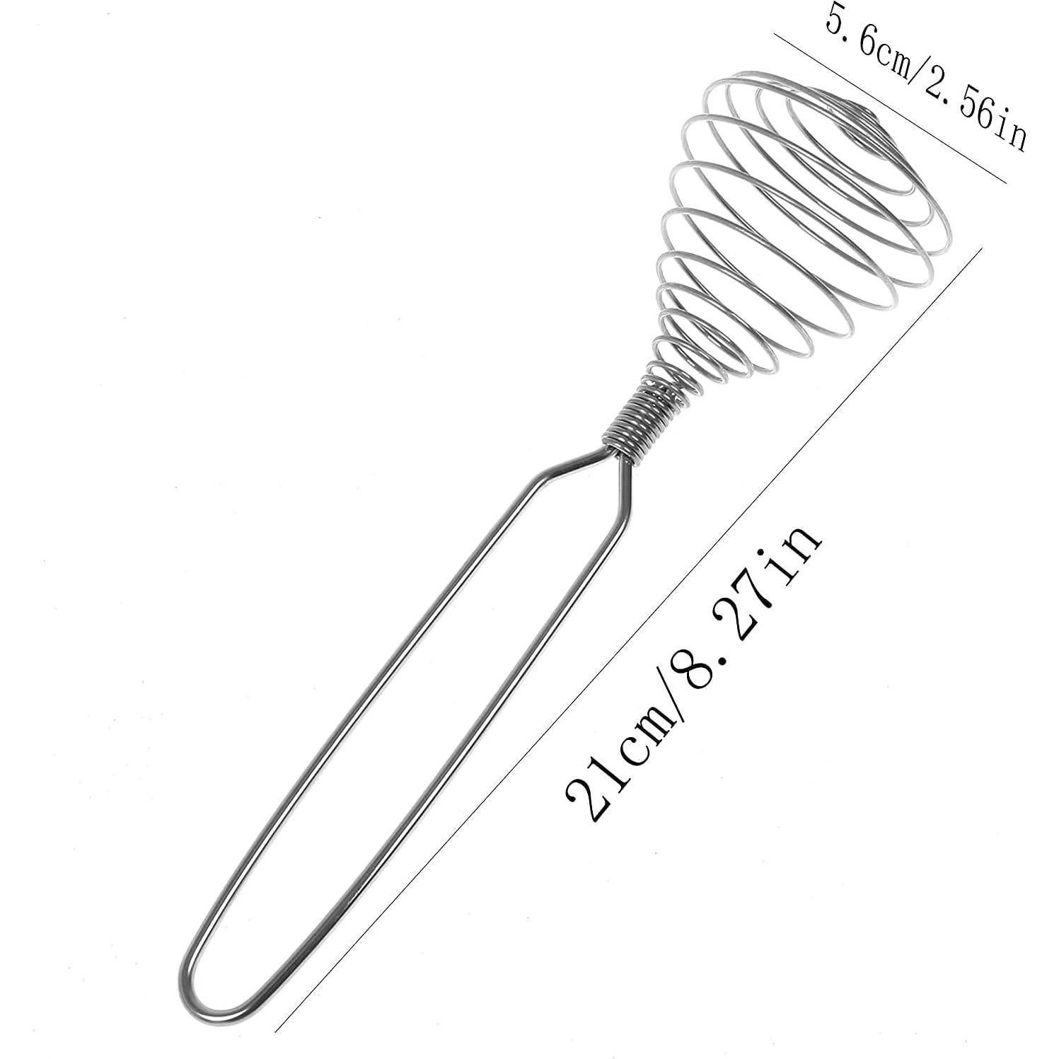 ICYANG 4 Pieces Wire Whisks for Cooking, Stainless Steel Spring Whisk Kitchen Wisking Beater Kitchen Blender Tool