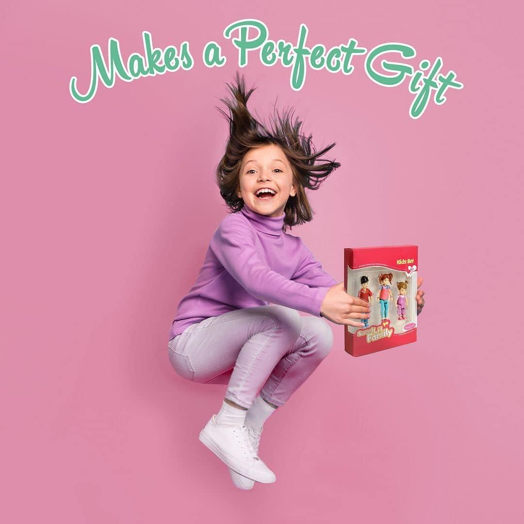 Conjunto de Muñecos Familia Dulce Li'l Beverly Hills 3 Figuras