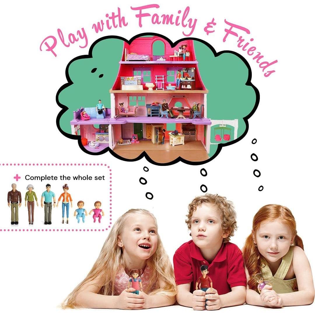 Conjunto de Muñecos Familia Dulce Li'l Beverly Hills 3 Figuras