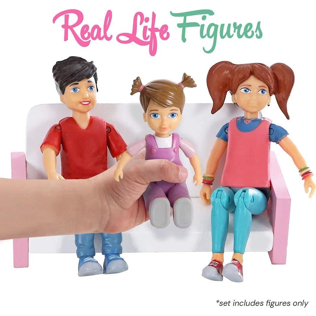 Conjunto de Muñecos Familia Dulce Li'l Beverly Hills 3 Figuras