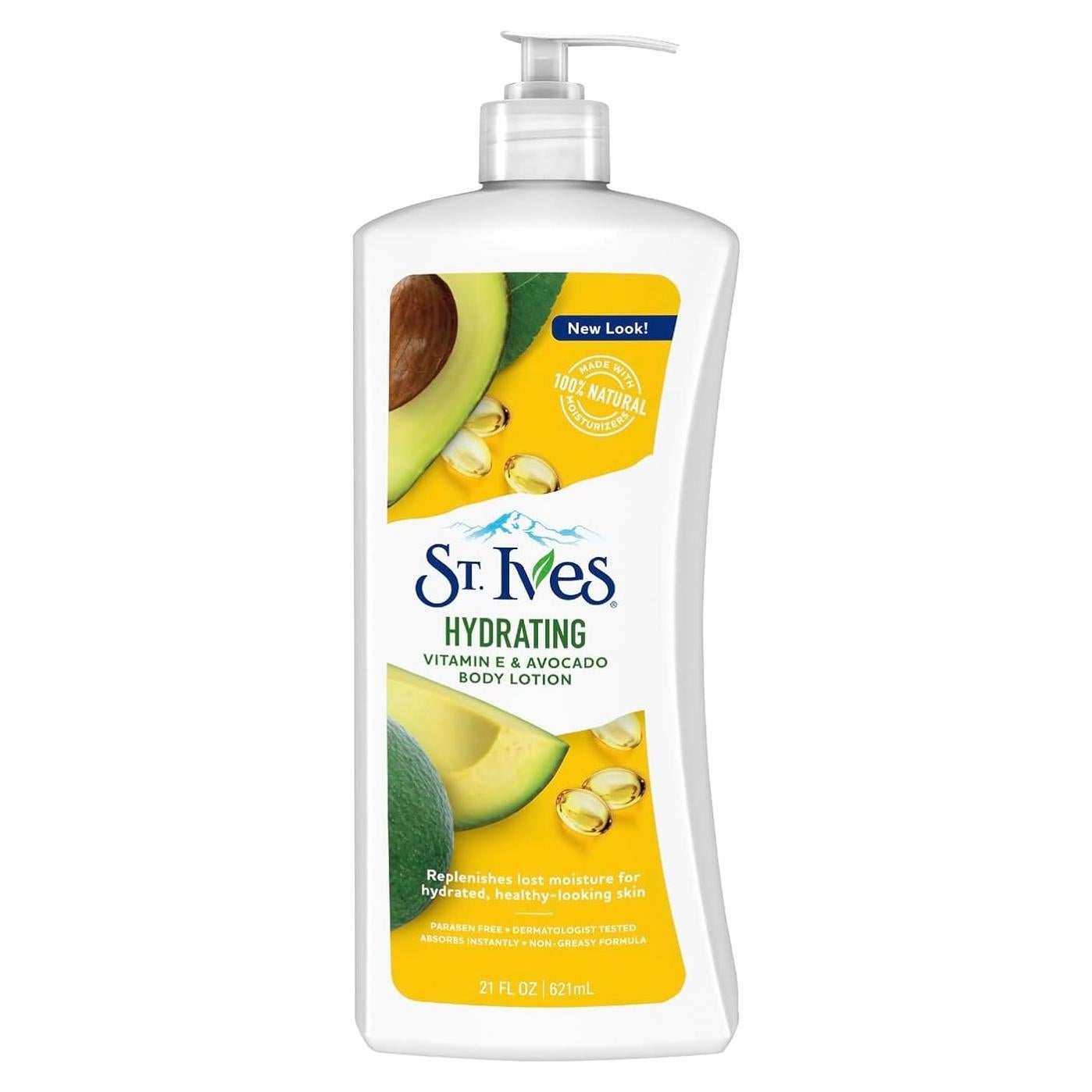 Loción Hidratante St. Ives 621 ml con Vitamina E y Aguacate