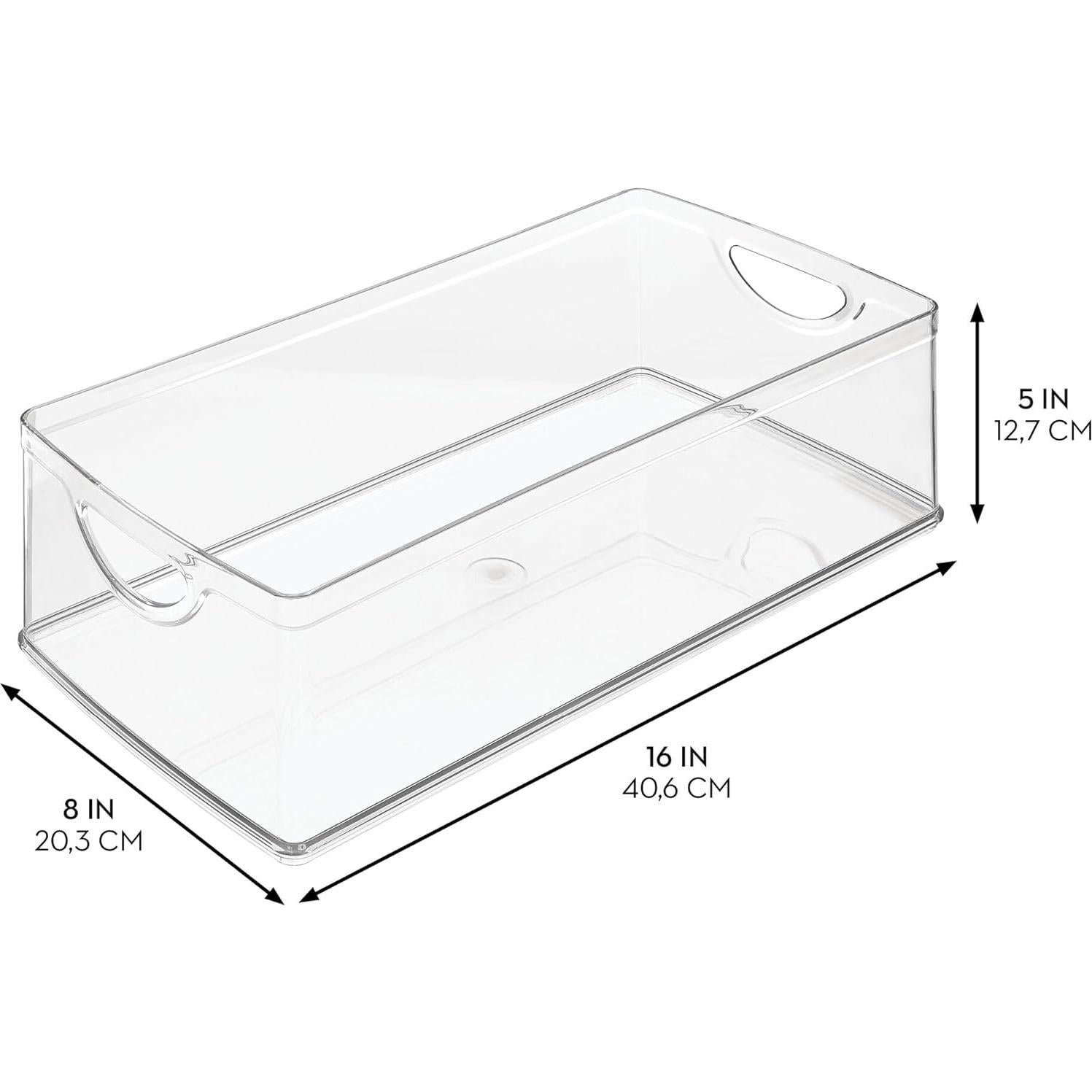 Bin de Almacenamiento iDesign 40.6x20.3x12.7cm Transparente