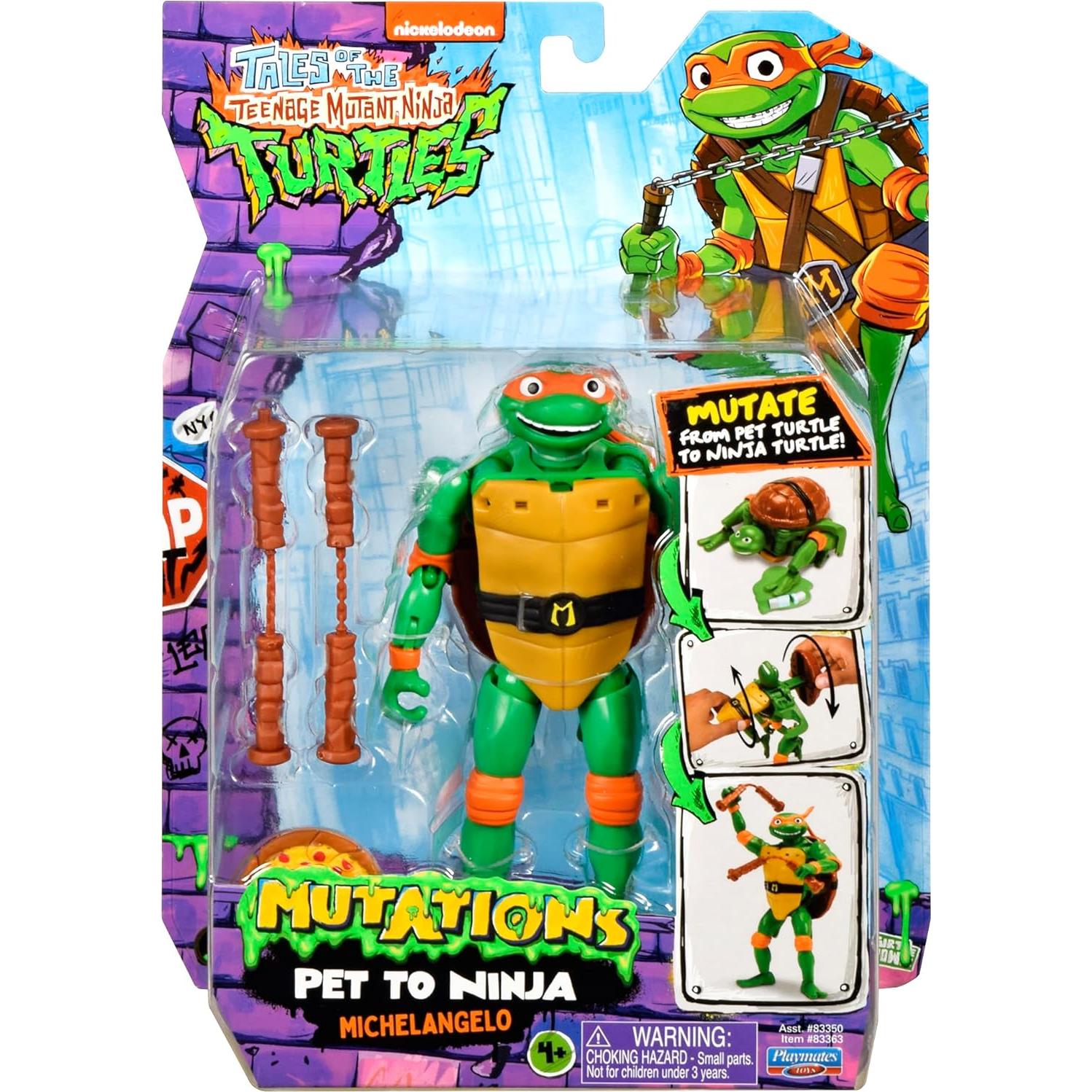 Figura Michelangelo Tortugas Ninja 13.97 cm Playmates Toys