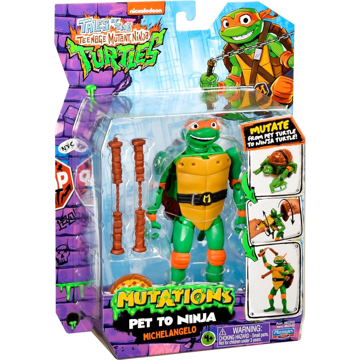 Figura Michelangelo Tortugas Ninja 13.97 cm Playmates Toys