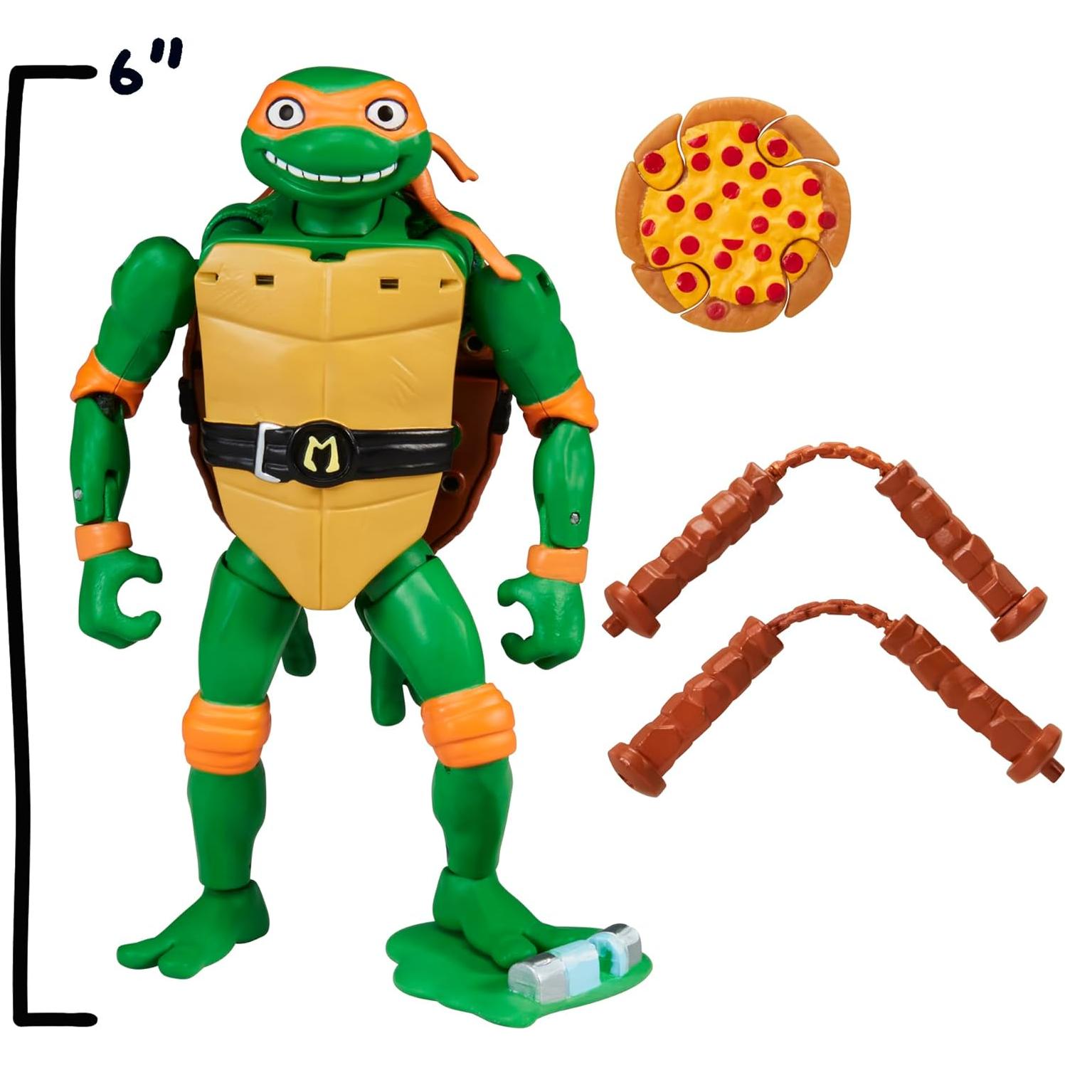 Figura Michelangelo Tortugas Ninja 13.97 cm Playmates Toys