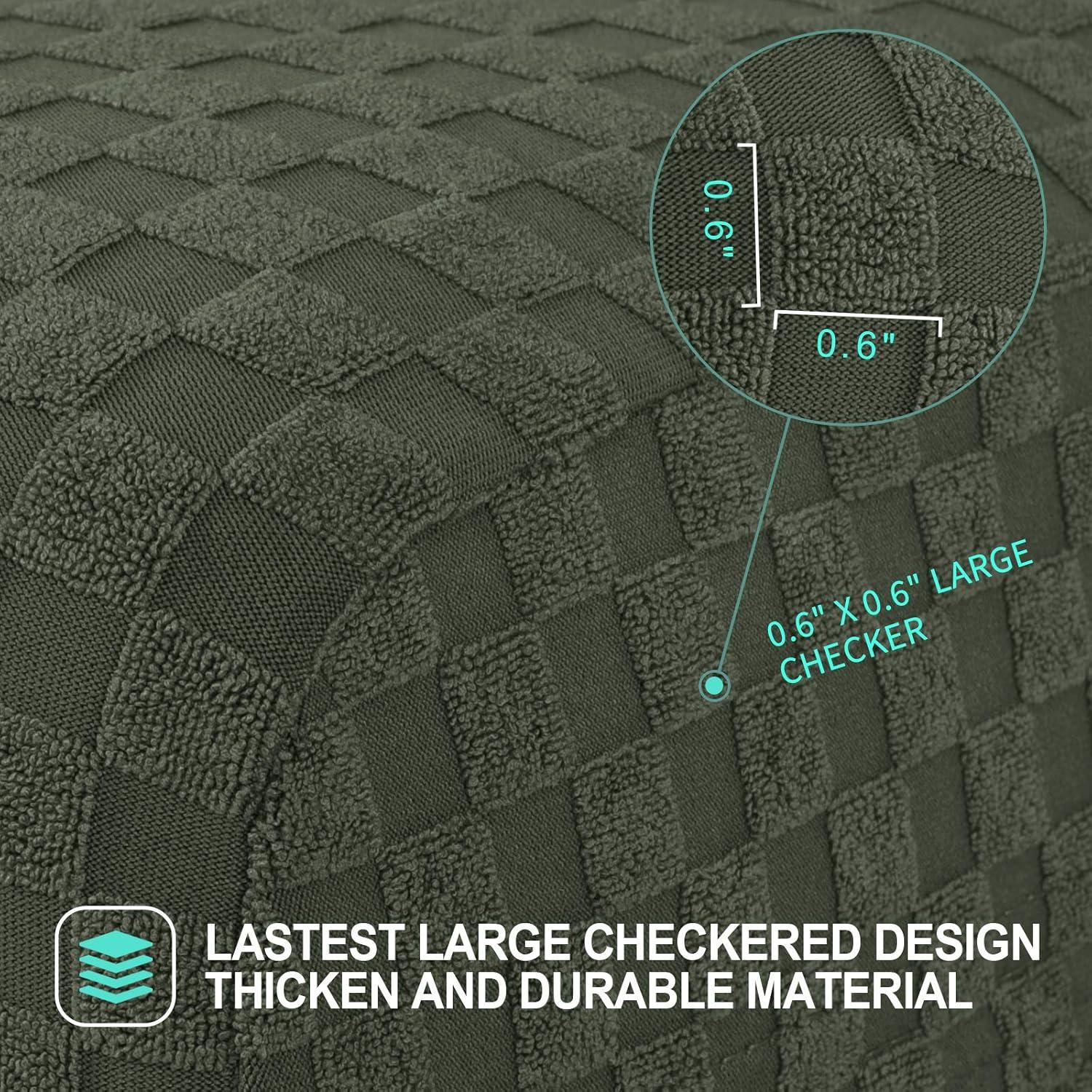 Funda de Sillón Reclinable YEMYHOM 4 Piezas Verde Militar