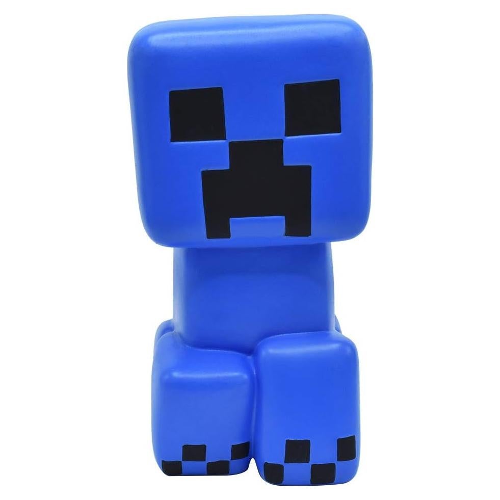 Minecraft Mega SquishMe Creeper Azul 13.97x6.35cm Juguete