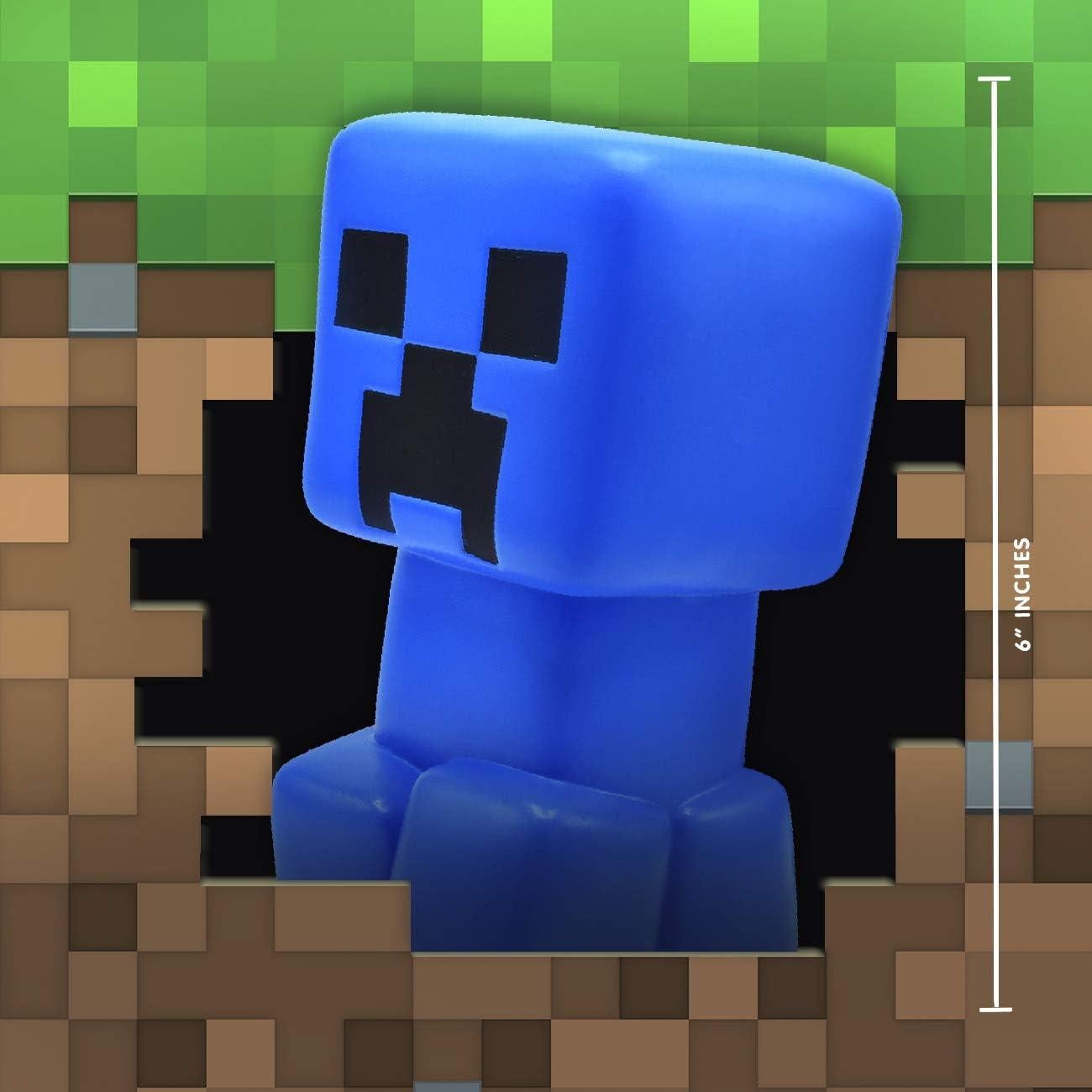 Minecraft Mega SquishMe Creeper Azul 13.97x6.35cm Juguete