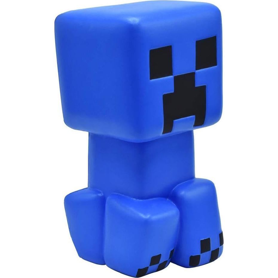 Minecraft Mega SquishMe Creeper Azul 13.97x6.35cm Juguete