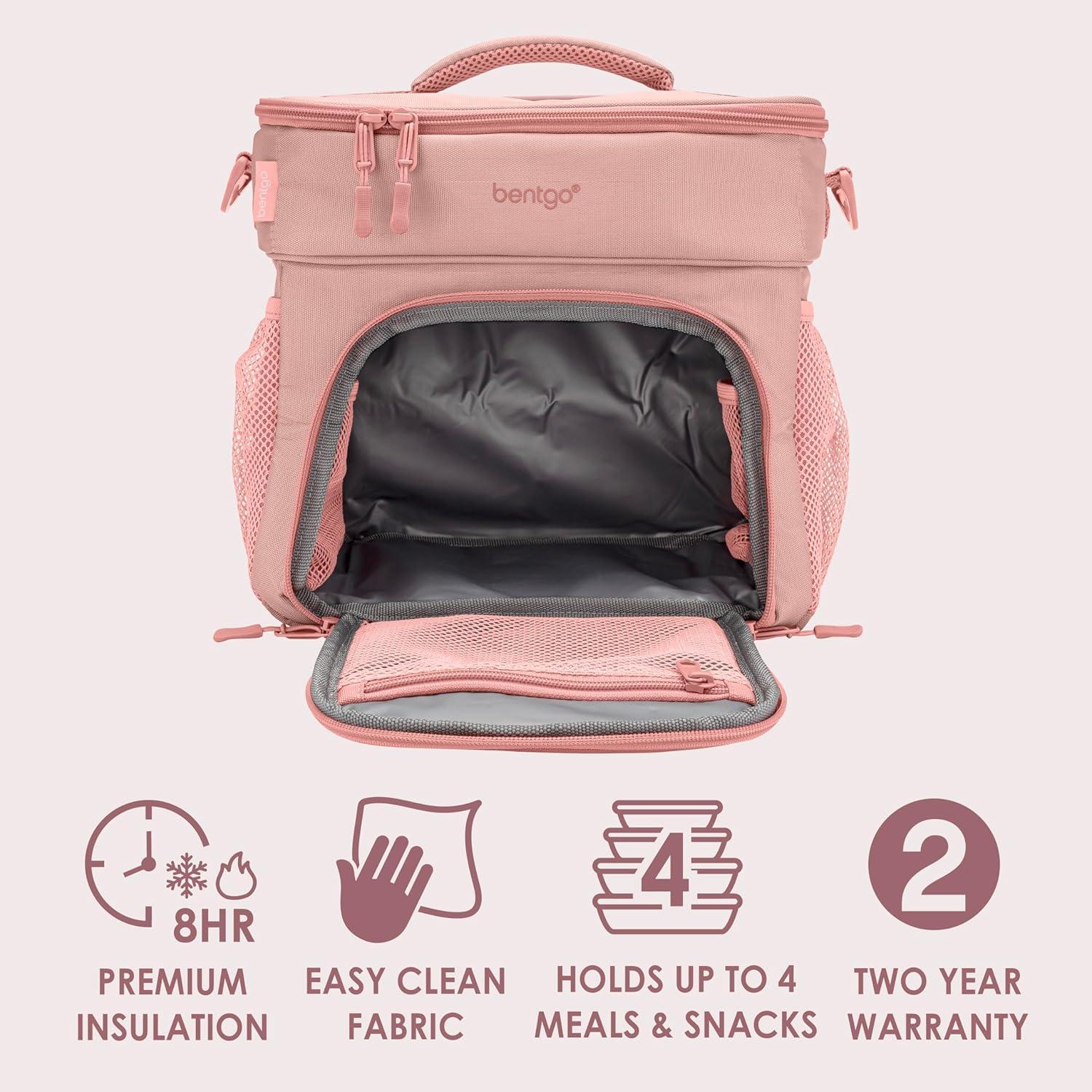 Bolsa Térmica Multicomida Deluxe Bentgo Rosa Pálido 21.3L