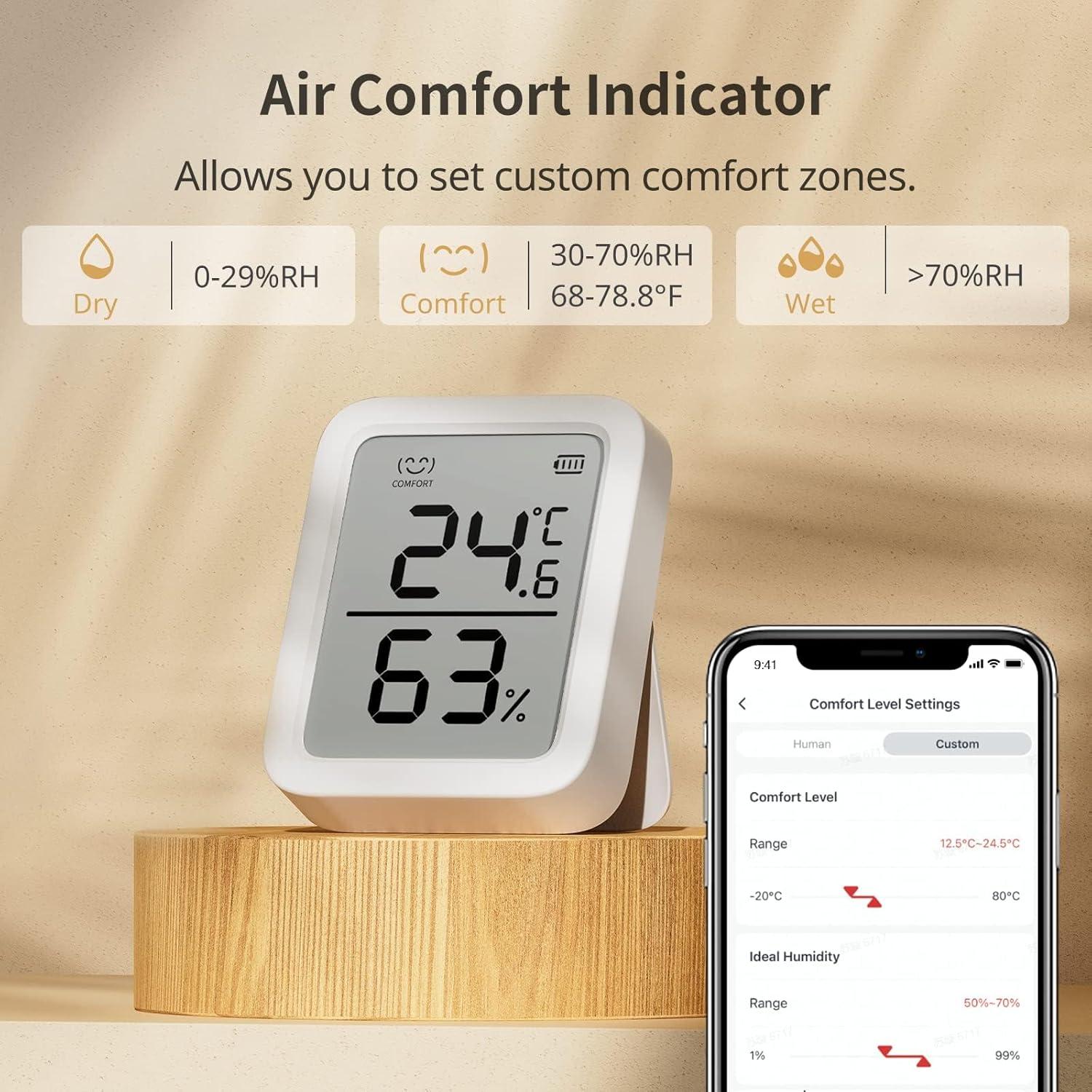 Termómetro Higrómetro SwitchBot Medidor Plus Bluetooth 3"