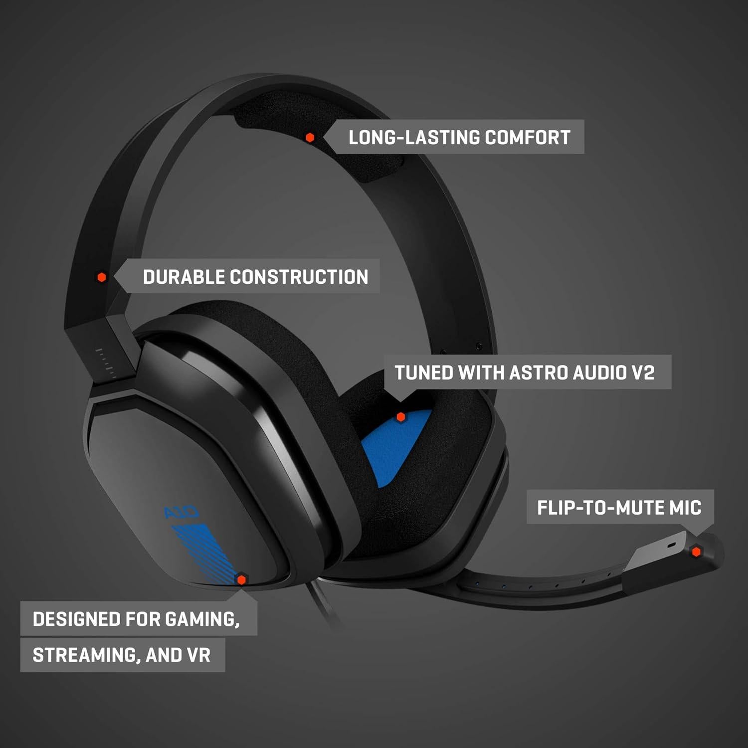 Auriculares Gaming ASTRO A10 con Cable 3.5mm Negro/Azul