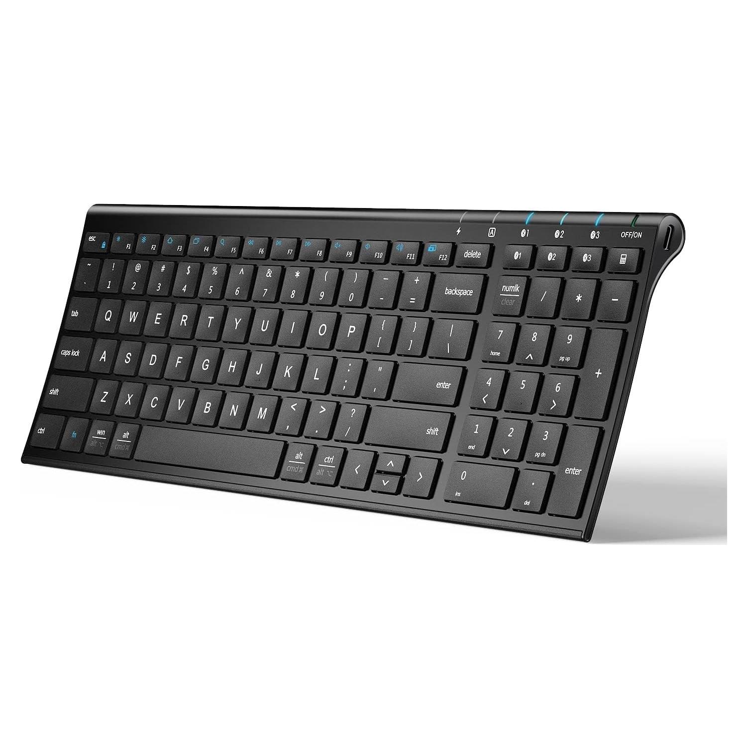 Teclado Inalámbrico iClever BK10 Bluetooth 5.1 Español Compacto