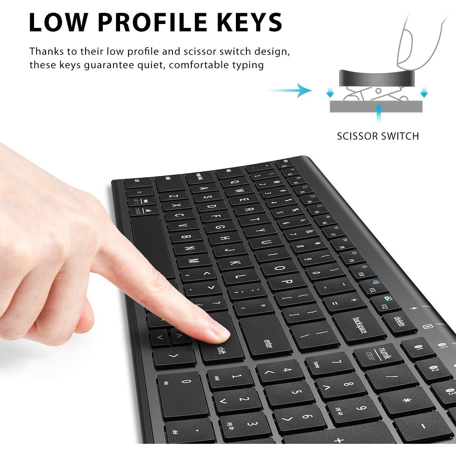 Teclado Inalámbrico iClever BK10 Bluetooth 5.1 Español Compacto