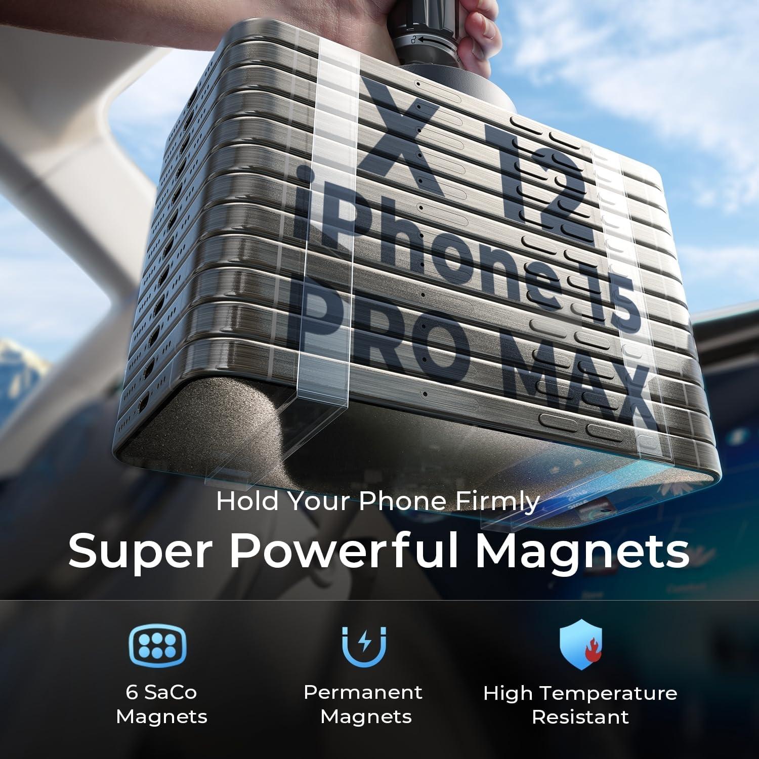 Soporte Magnético para Teléfono LISEN para Auto - Clip Mejorado