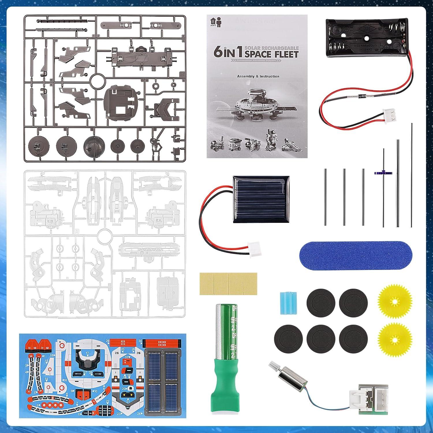 Kit de Robot Solar 6-en-1 Playsheek para Niños 8-12 Años