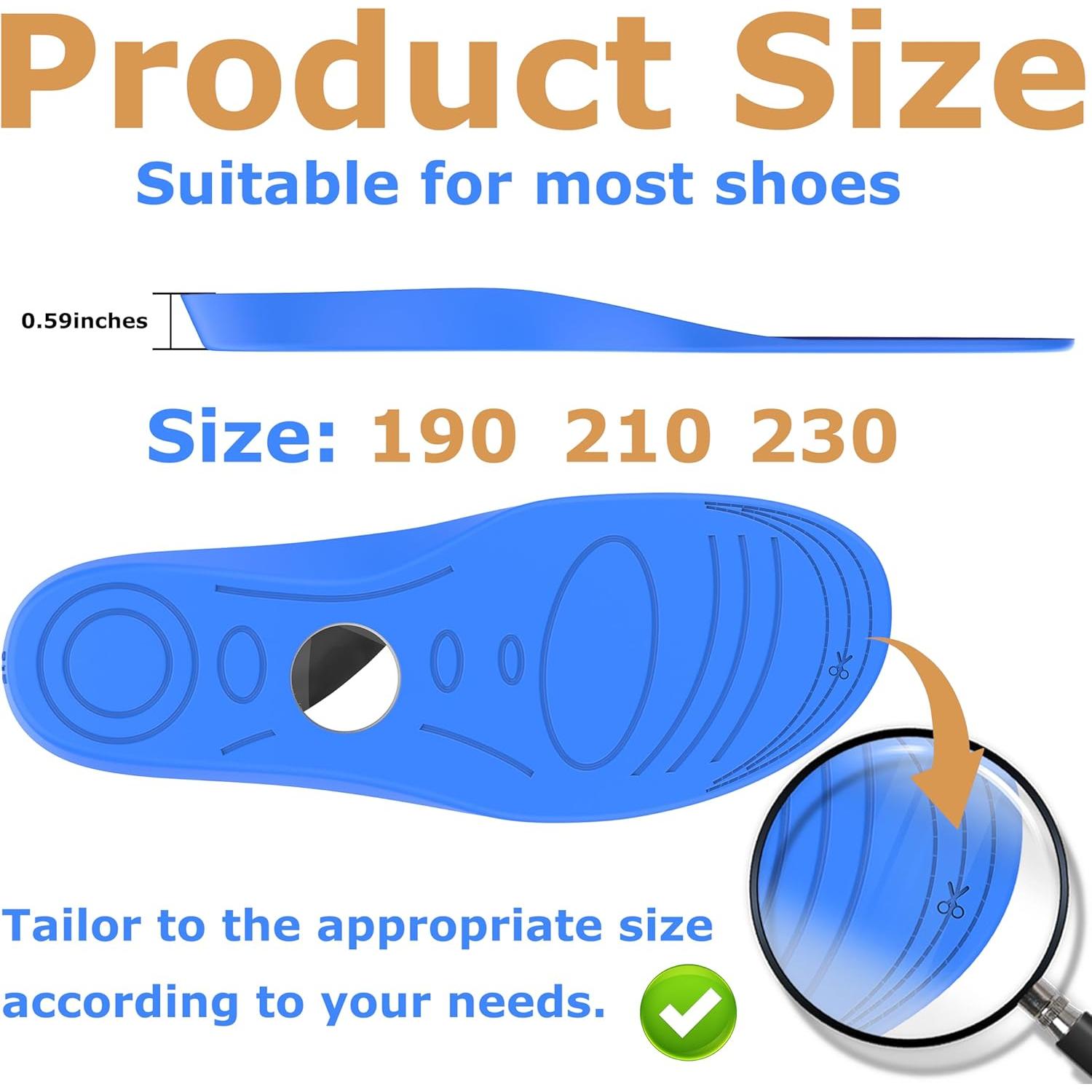 Plantillas Protectores Airtag RFUNGUANGO para Niños y Ancianos - Tamaño 135-150mm