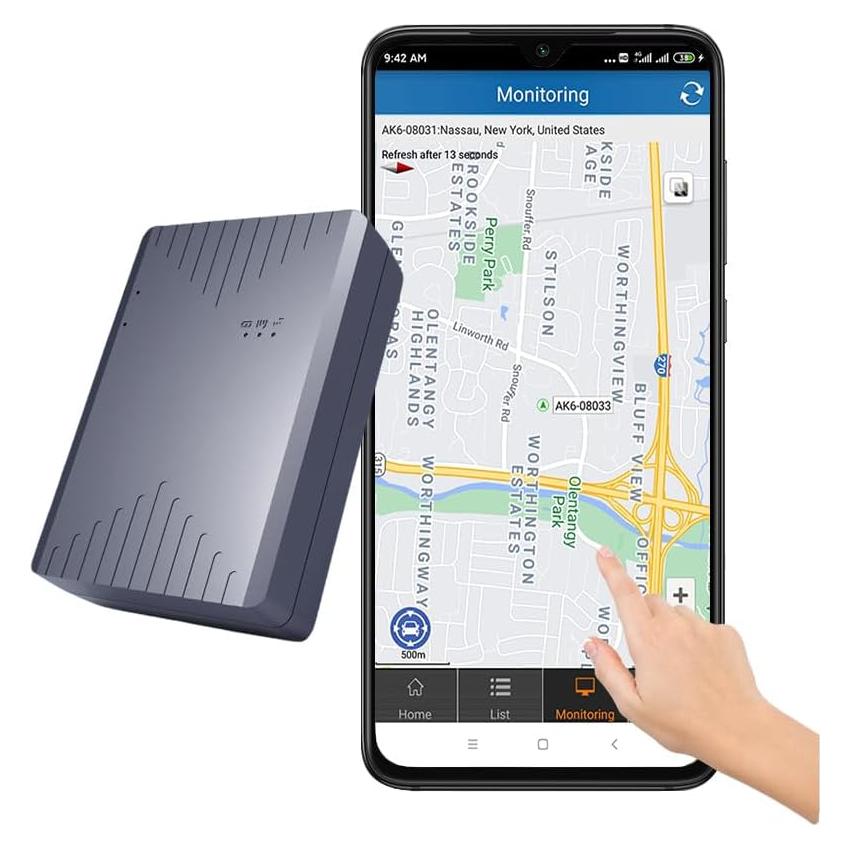 Rastreador GPS Magnético 4G Yuehai 5000mA para Vehículos