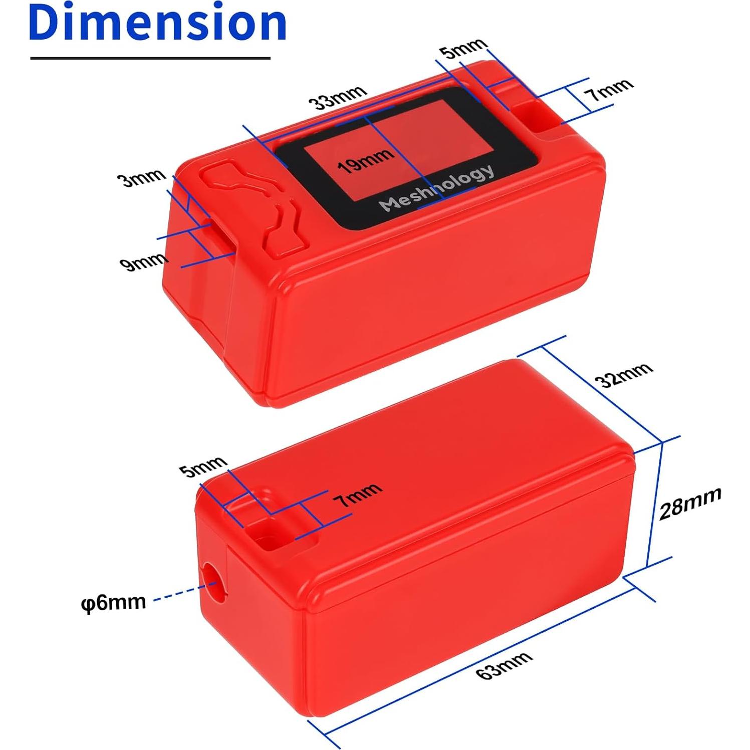 Paquete de 2 Carcasas Meshnology para ESP32 LoRa V3 con Antena y Tipo C