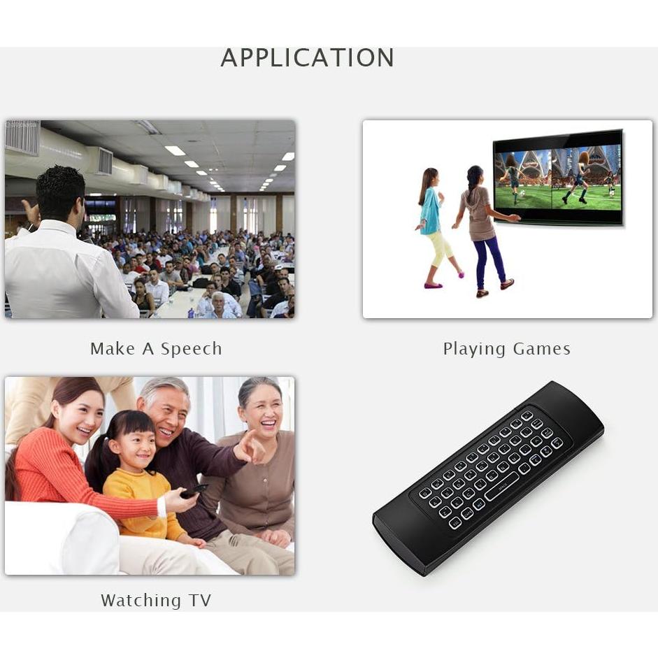 Control Remoto Air Mouse Dupad Story MX3 Pro Retroiluminado