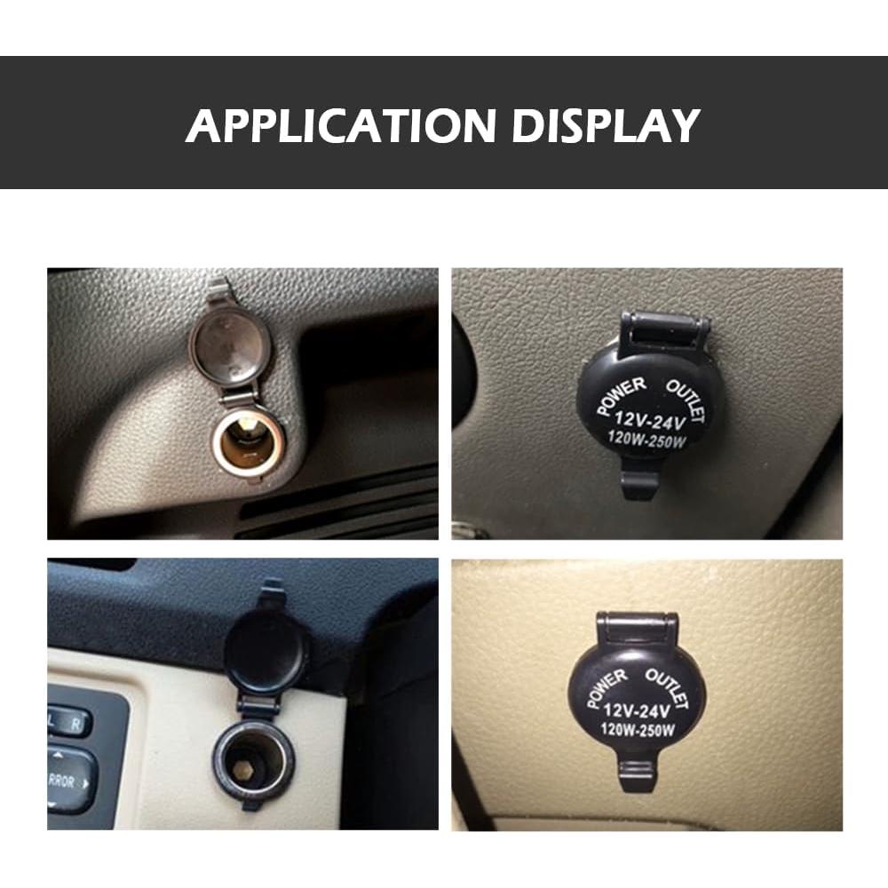 Toma de Encendedor de Cigarrillos IHOTDER 12V con Cubierta Impermeable