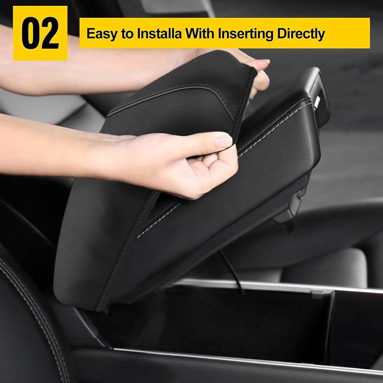 Cubierta de Reposabrazos Neopreno AOMSAZTO para Toyota Camry 2012-2017