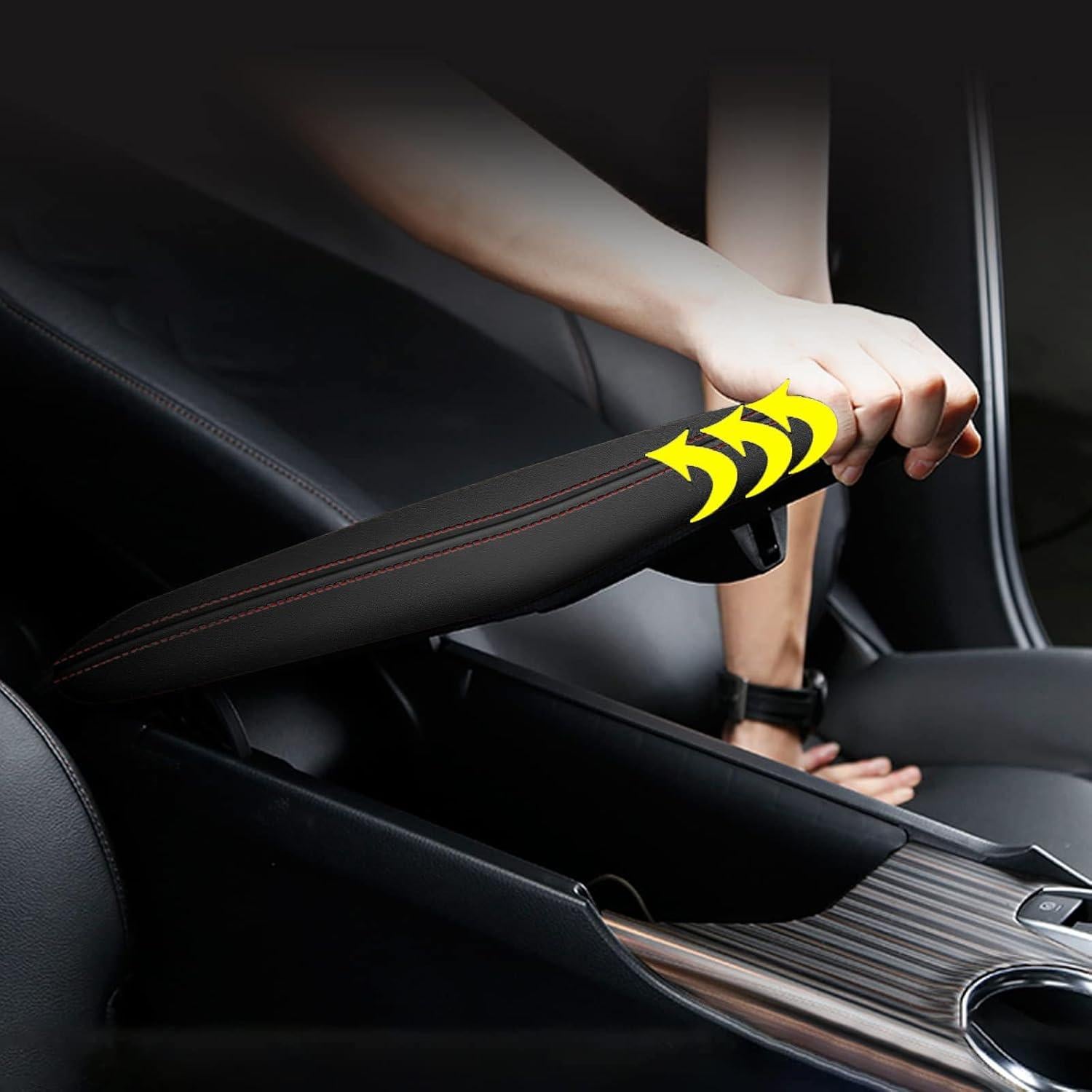 Cubiertas de Reposabrazos AOMSAZTO para Toyota Camry 2018-2024 Negro