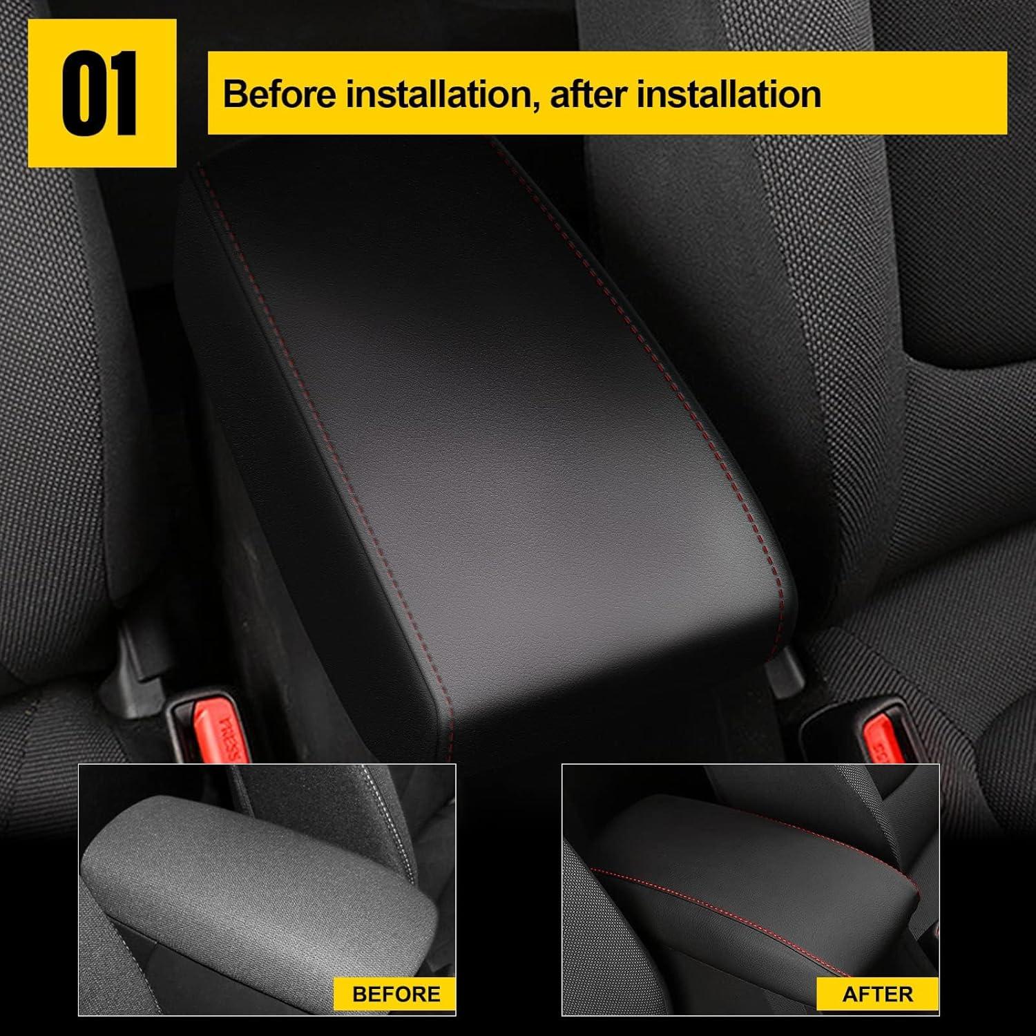 Cubierta de Reposabrazos AOMSAZTO para Toyota Camry 2012-2017 Negra