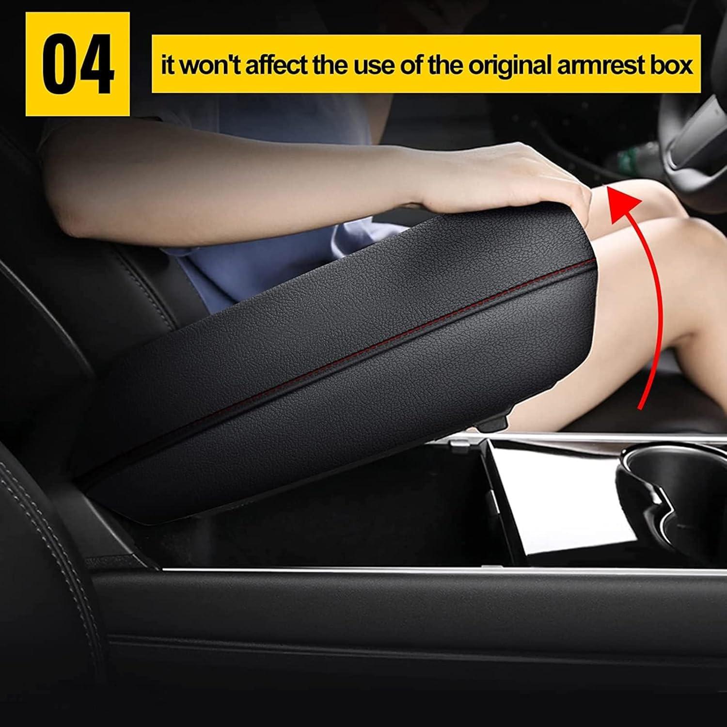 Cubierta de Reposabrazos AOMSAZTO para Toyota Camry 2012-2017 Negra