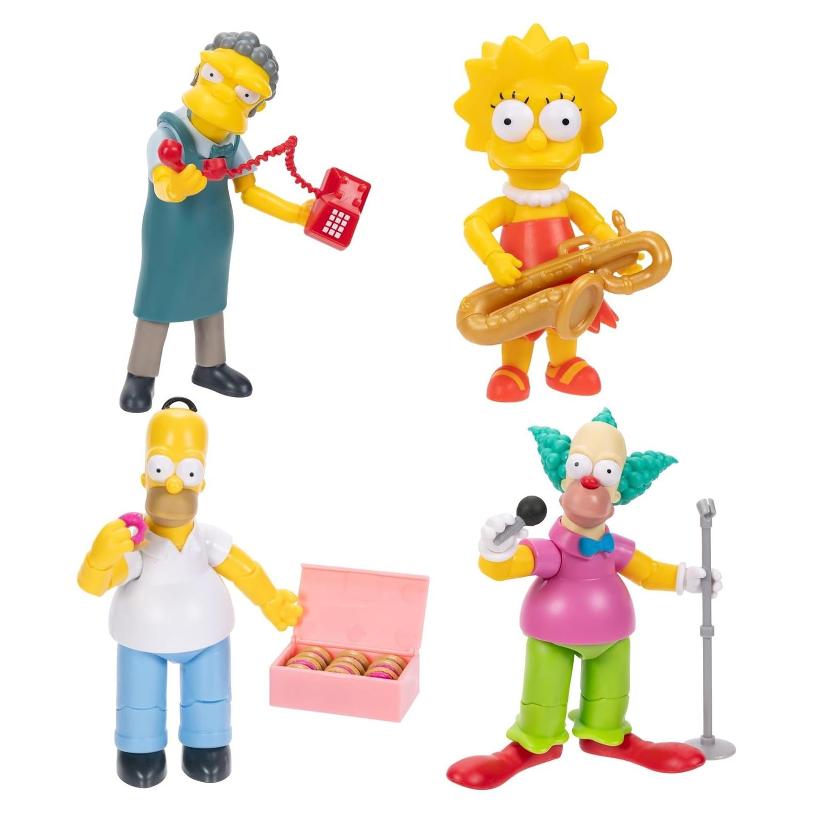 Figuras de Acción Disney Los Simpson 4-Pack 12,7 cm Jakks