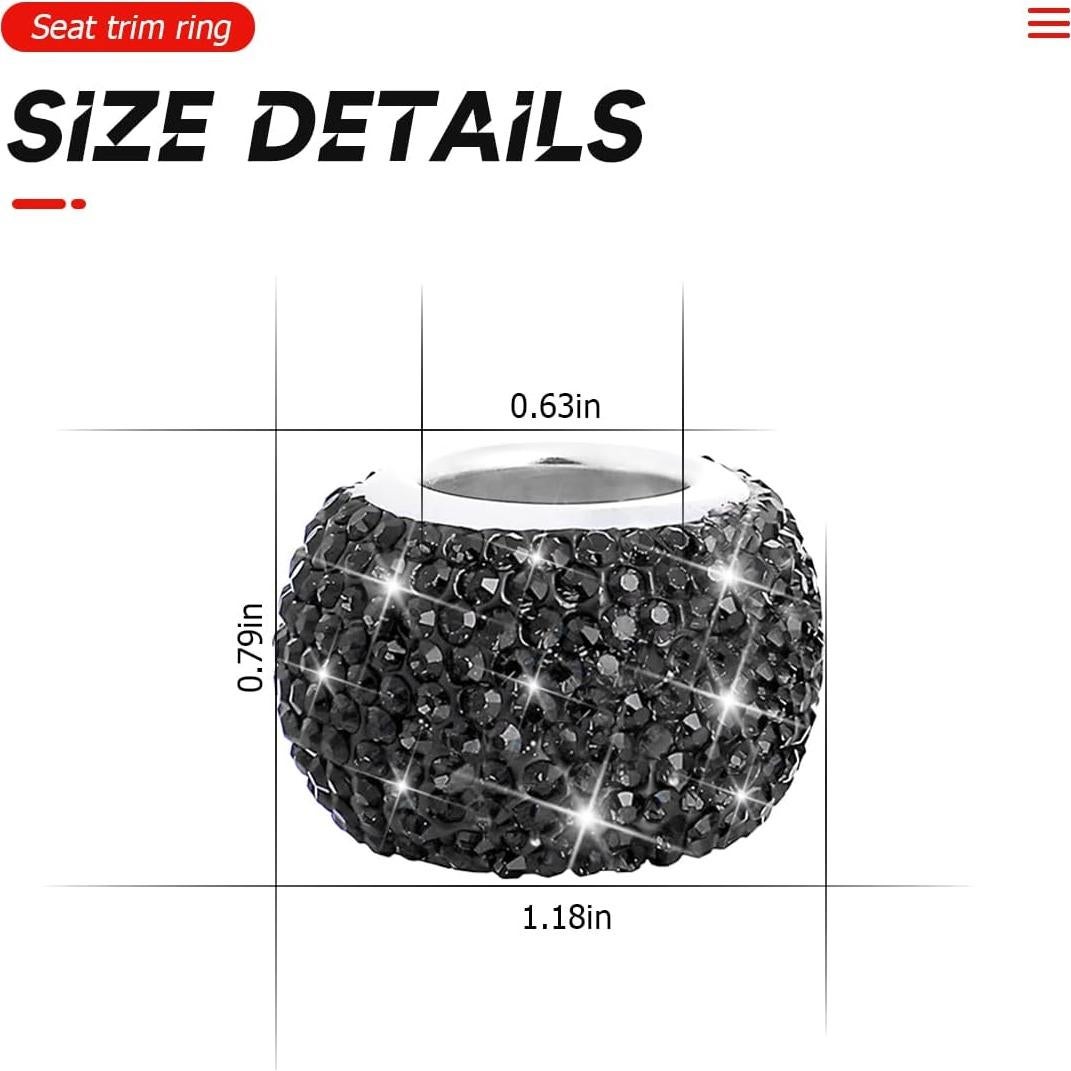 Collares de Reposacabezas de Coche BELOMI - Pack de 4 Brillantes