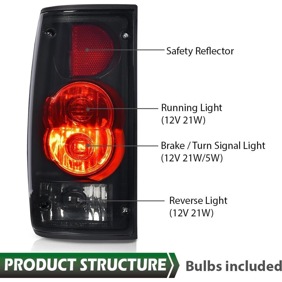 Ensamble de Luces de Frenos Grand Orange para Toyota Hilux 1989-1995