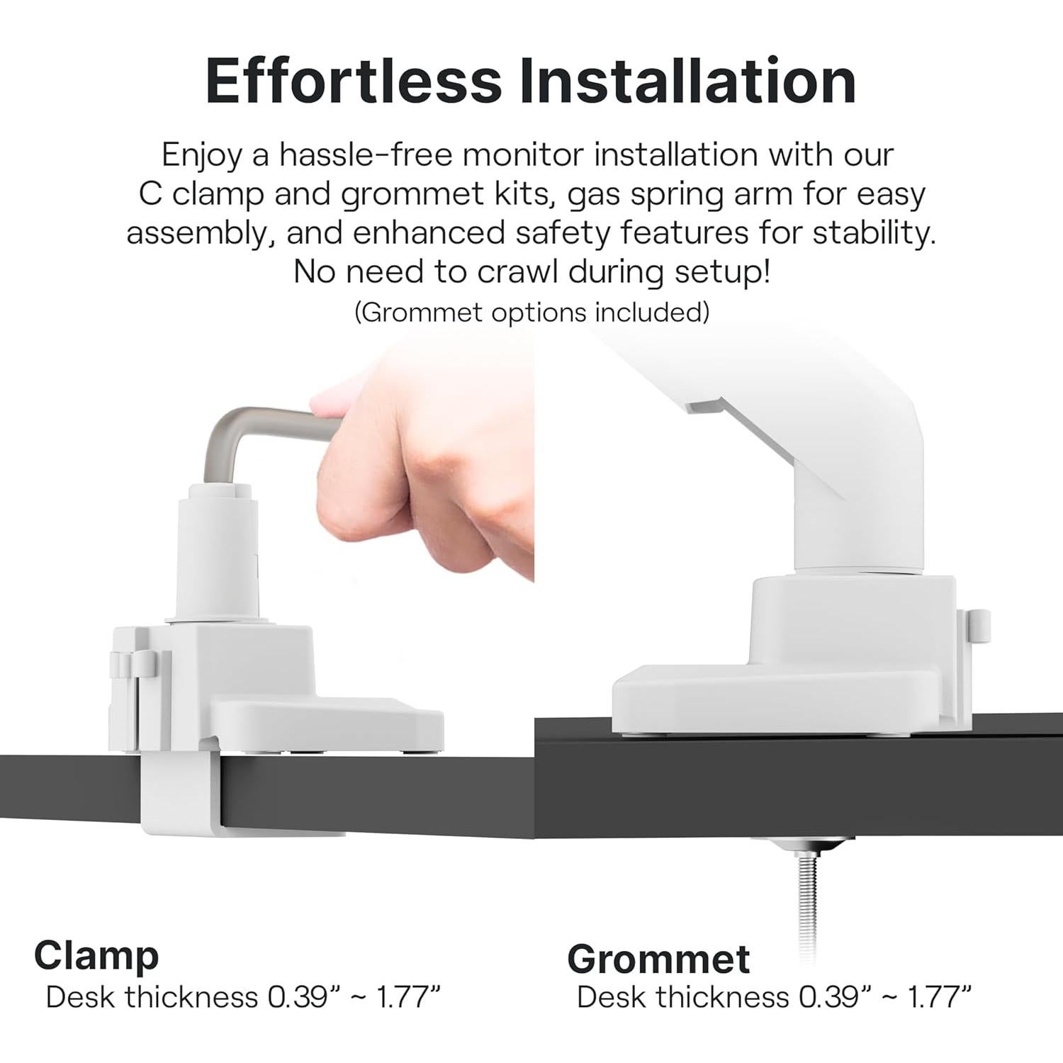 Soporte de Monitor Pixio PS2S Blanco para Pantallas 17-49"