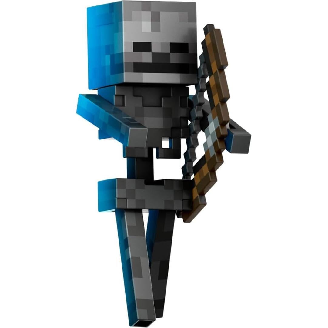 Figura de acción esqueleto diamante Mattel Minecraft 13.97 cm