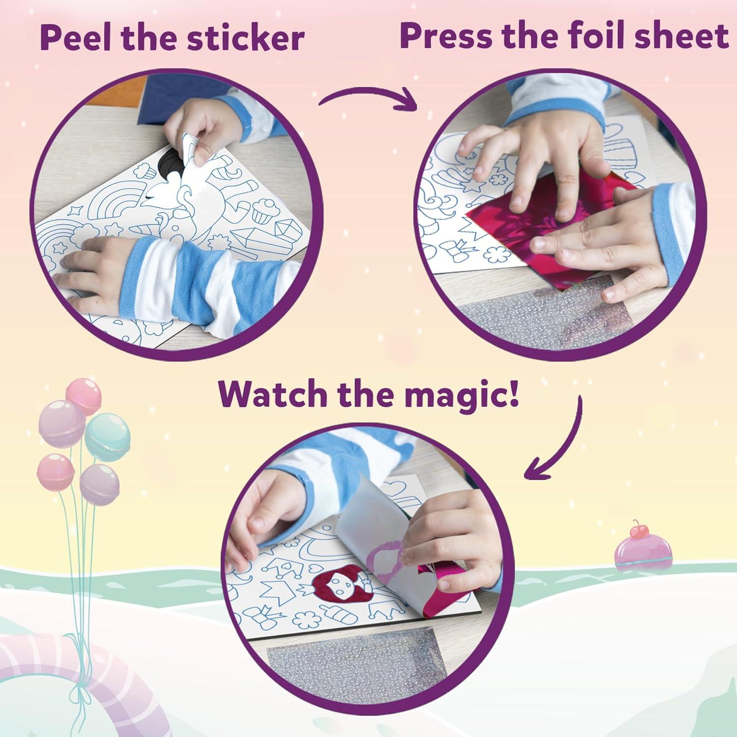 Skillmatics Foil Fun - Kit de Arte Unicornios y Princesas