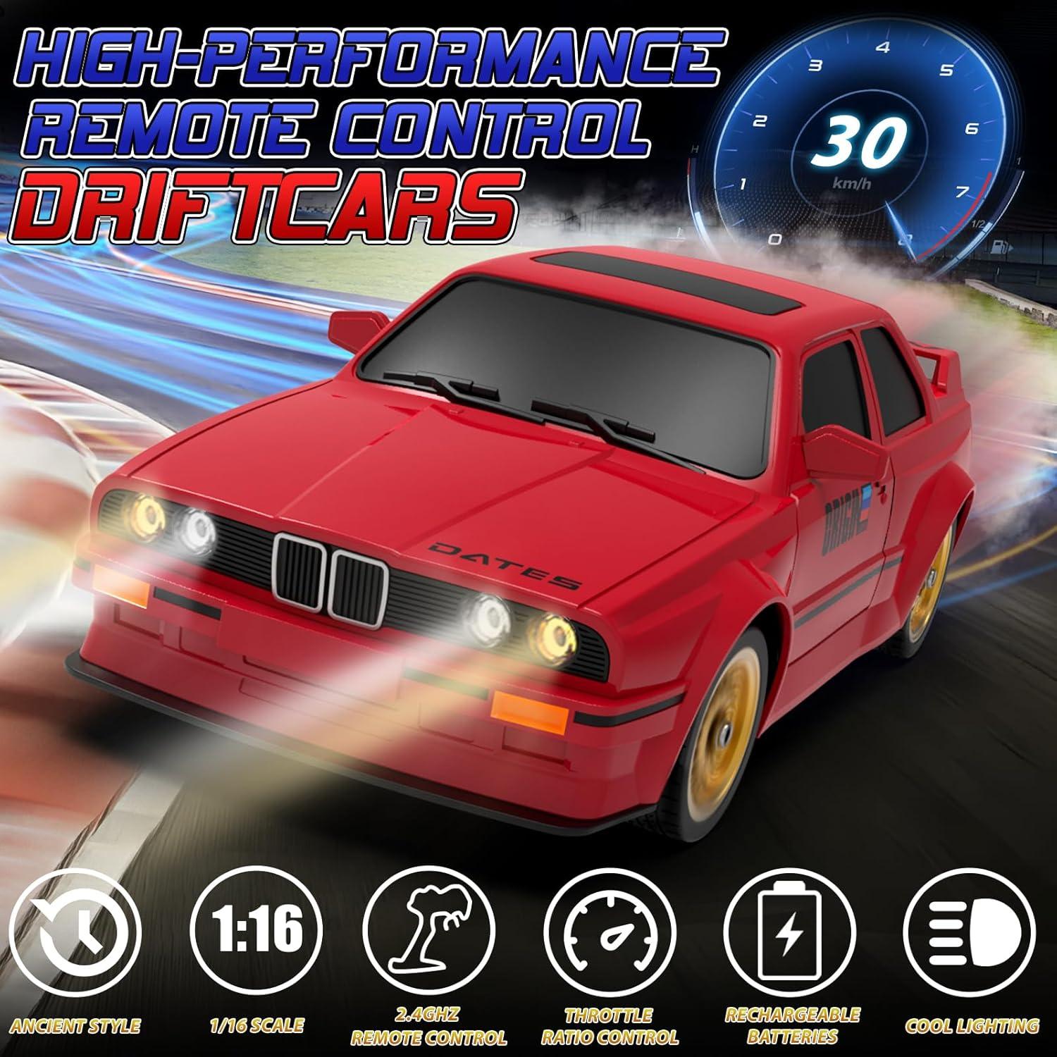 Coche RC Drift 1:16 Ruxrcni 30KM/H 4WD con 2 Baterías