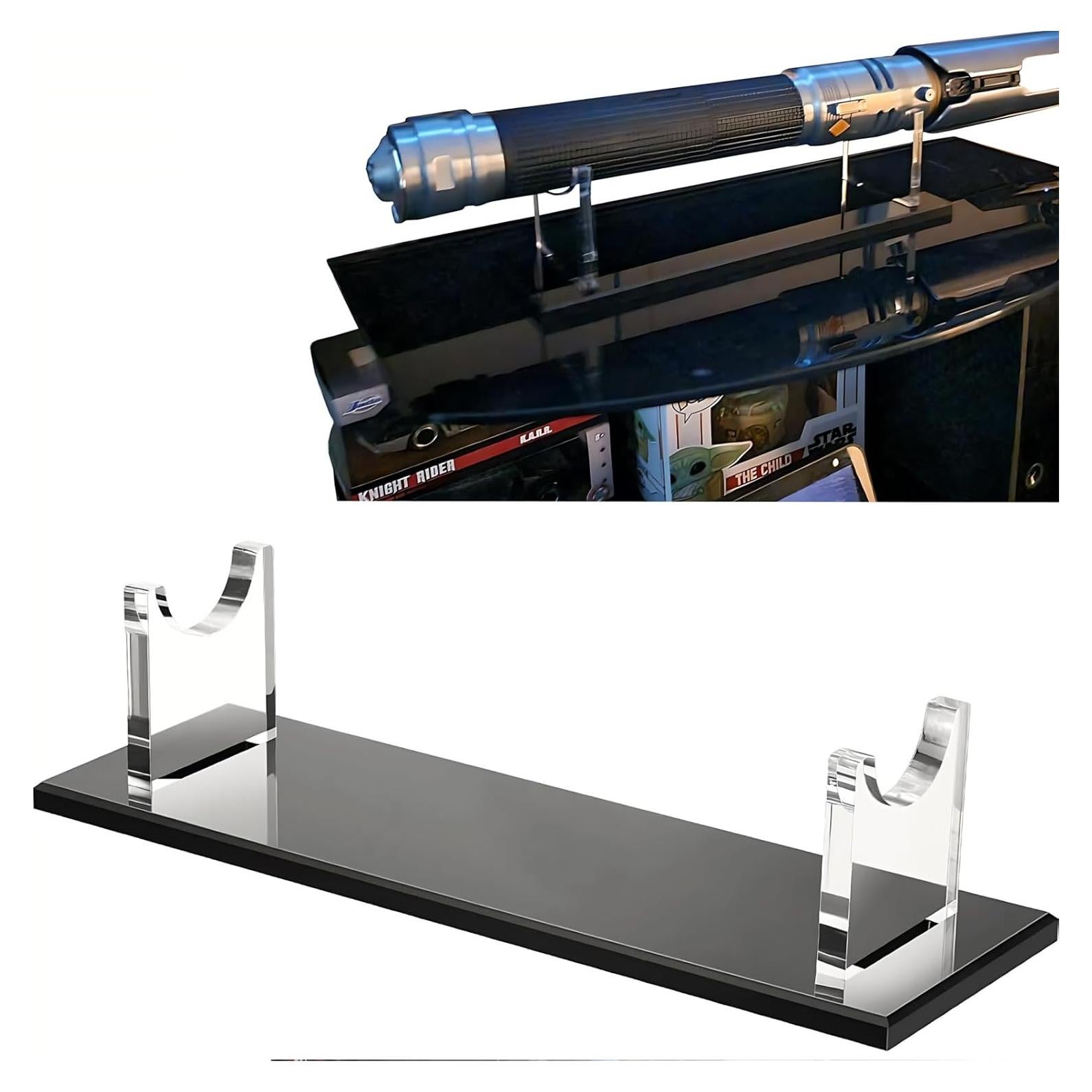 Soporte de espada WANLIAN acrílico negro 20x6x1 cm