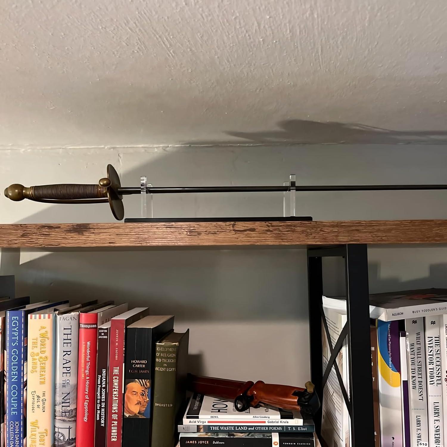 Soporte de espada WANLIAN acrílico negro 20x6x1 cm