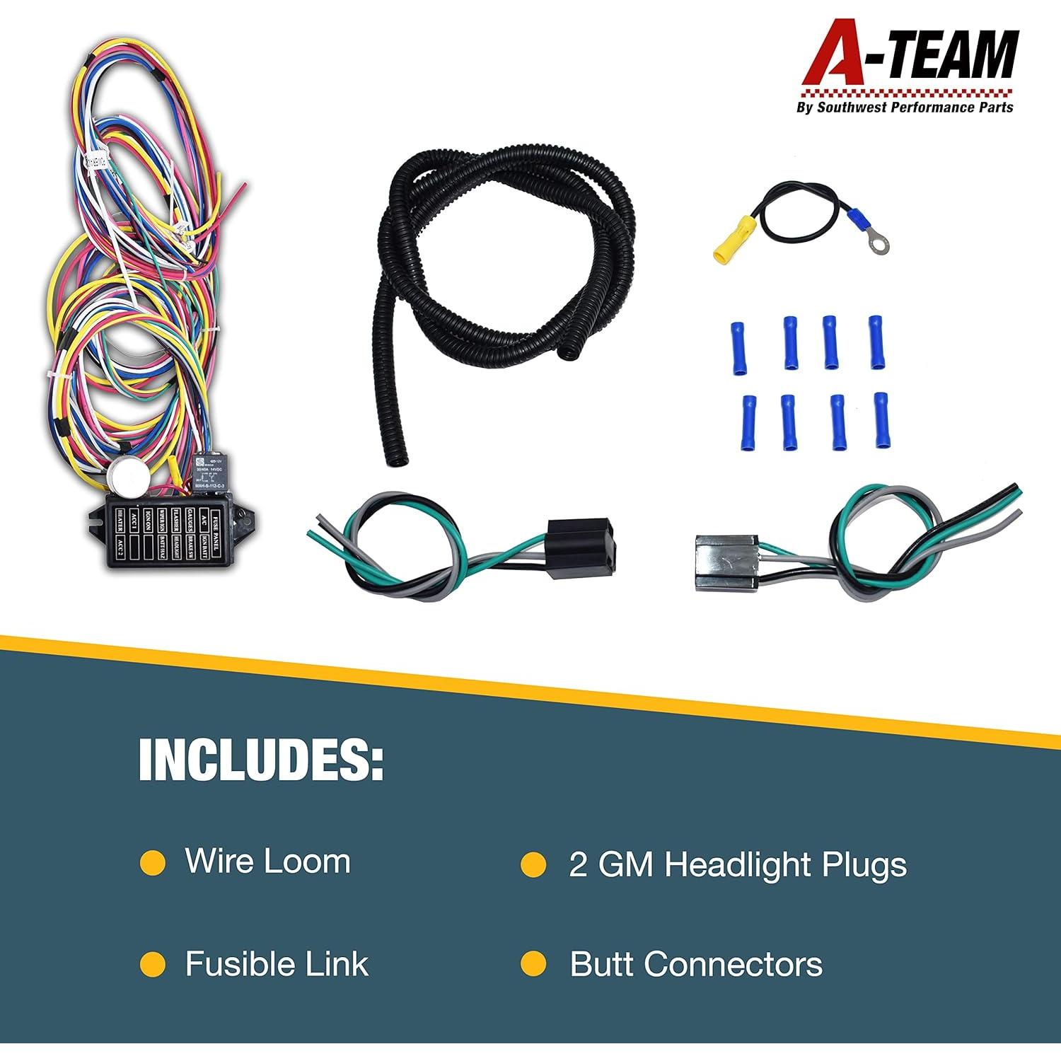 Arnés de Cableado Universal A-Team 12 Circuitos XL 1,47 kg
