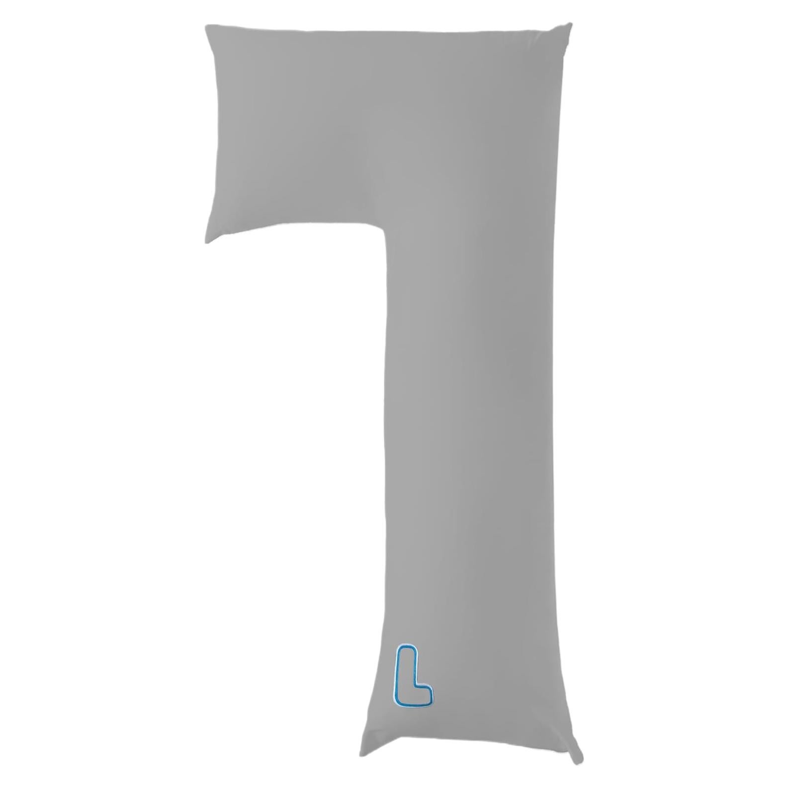 Almohada Larga La snuggL para Embarazo y Dormir de Lado - Gris