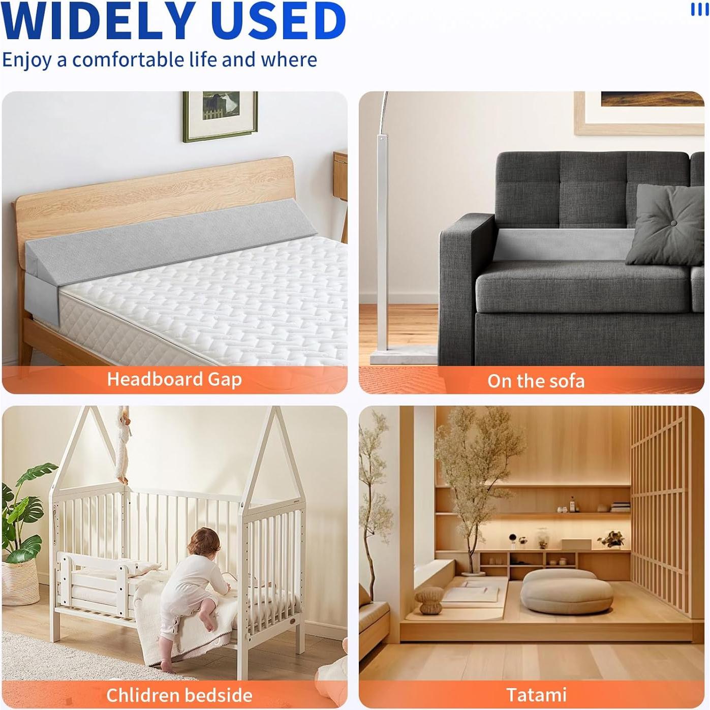 Cojín en Cuña Krightlink para Cabecero Individual 101.6x15.2cm