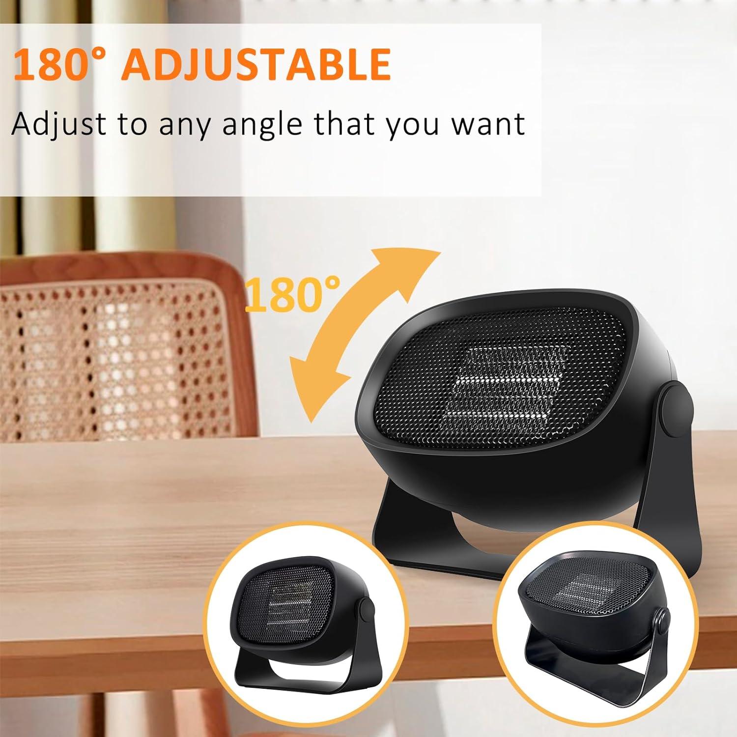 Calentador Eléctrico Portátil Vizckvi 500W con Protección