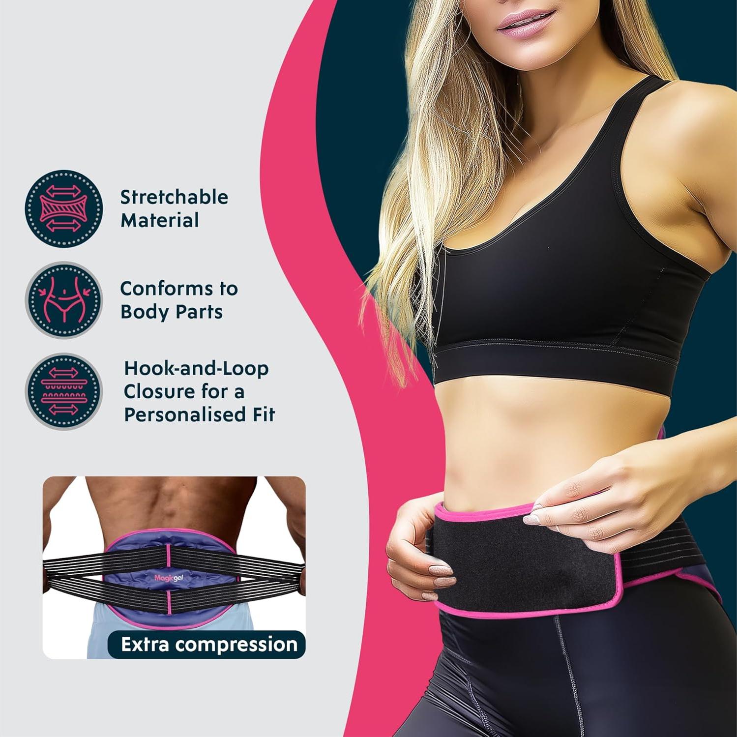 Paquete de Hielo de Gel Mágico Stretton para Espalda 21x20cm