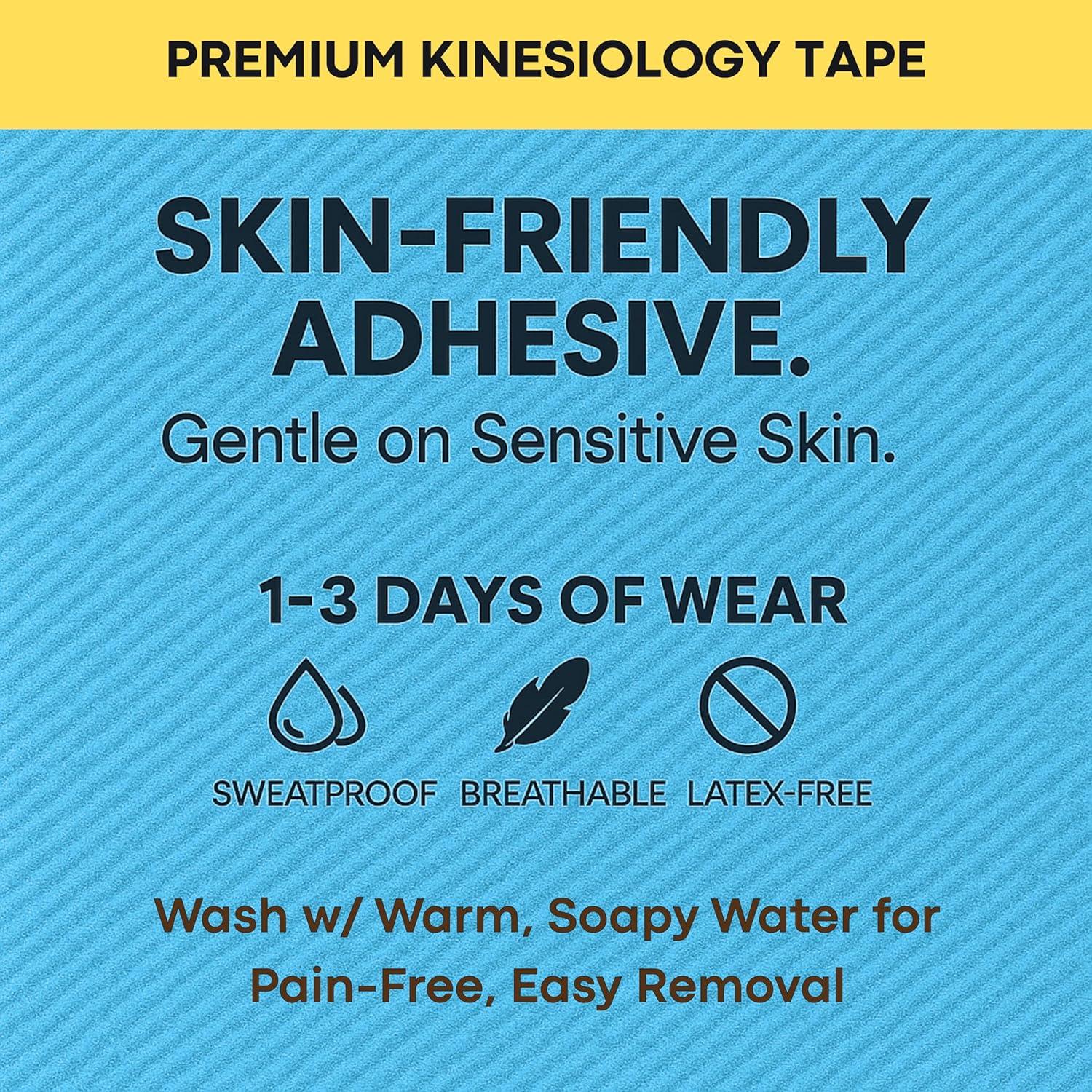 Cinta Kinesiológica ToeTape para Juanetes - 40 Tiras Azul