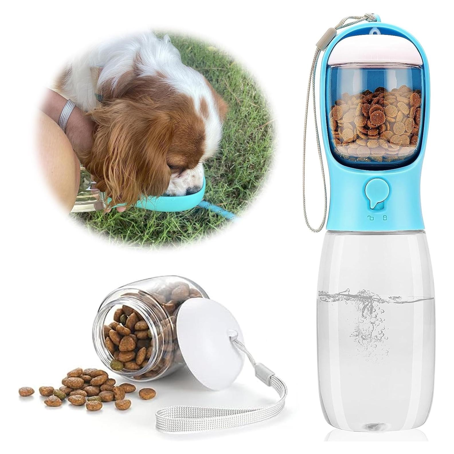 Botella de Agua para Perros DEYACE 550ml a Prueba de Fugas