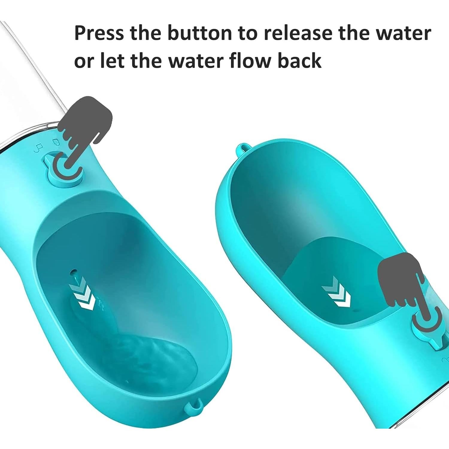 Botella de Agua para Perros DEYACE 550ml a Prueba de Fugas