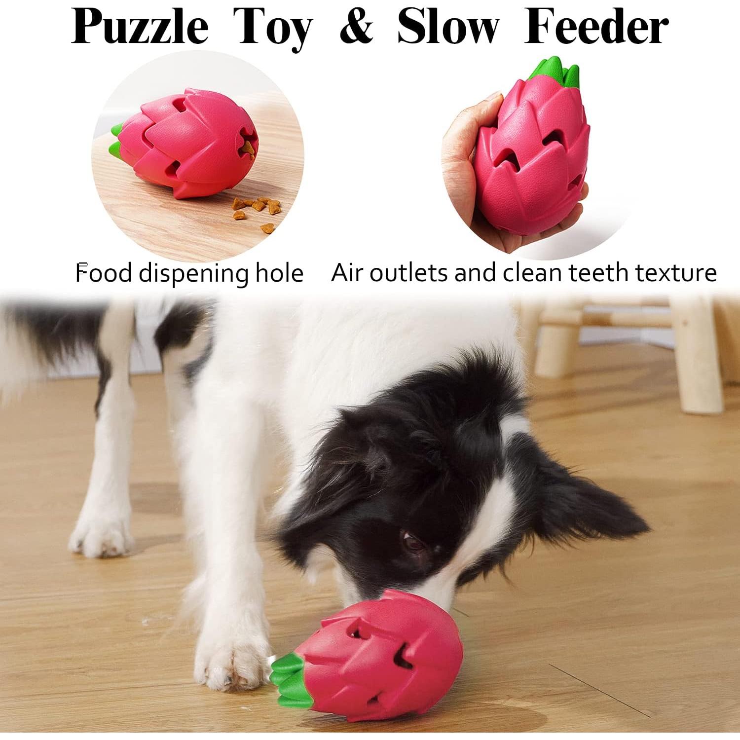 Juguetes para Perros MewaJump - Paquete de 3 Frutas Resistentes