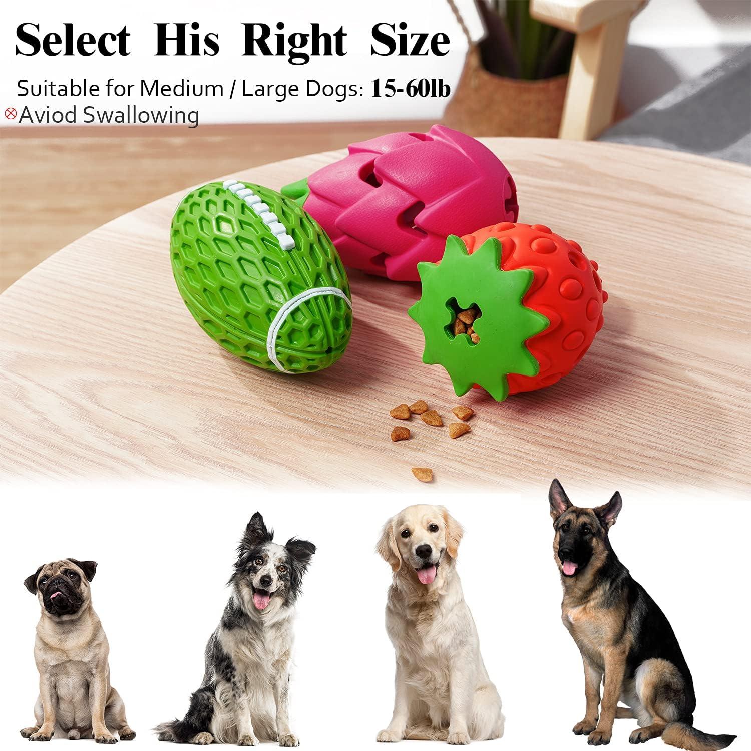 Juguetes para Perros MewaJump - Paquete de 3 Frutas Resistentes